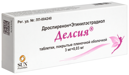 ДЕЛСИЯ таб 3мг + 0,03мг №63
