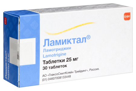 ЛАМИКТАЛ 25 МГ N30 ТАБЛ