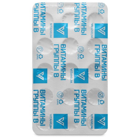 ВНЕШТОРГ ВИТАНИУМ Витамины группы В таб №30