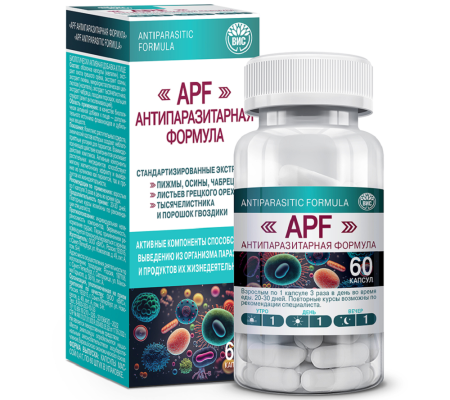 APF Антипаразитарная формула №60 капс массой 0,4г