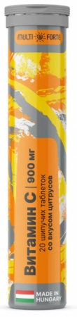 ВИТАМИН С MULTIFORTE табл шип 900 мг (цитрусовый вкус) №20