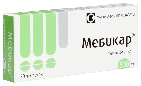 МЕБИКАР таб 500мг N20