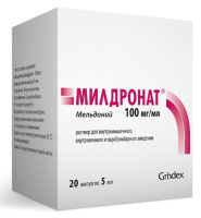 МИЛДРОНАТ амп 10% 5мл №20
