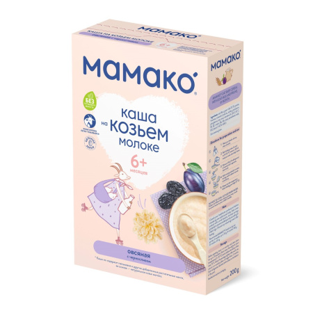 МАМАКО КАША ОВСЯНАЯ С ЧЕРНОСЛИВОМ НА КОЗЬЕМ МОЛОКЕ 200,0