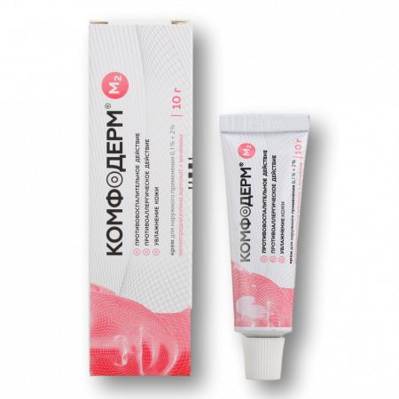 КОМФОДЕРМ М2 крем 0,1%+2% 10г