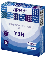 ПРЕЗЕРВАТИВЫ ДЛЯ УЗИ АРМА D 28мм №1