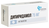 Дипиридамол таб.п/о 75мг N40