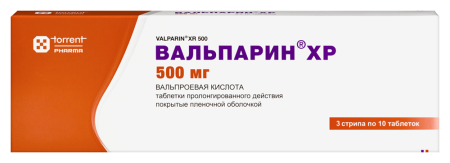 ВАЛЬПАРИН ХР таб 500мг N30 #