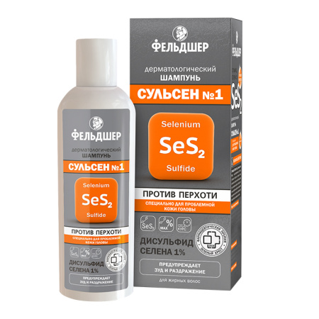 ФЕЛЬДШЕР Шампунь Сульсен 180мл