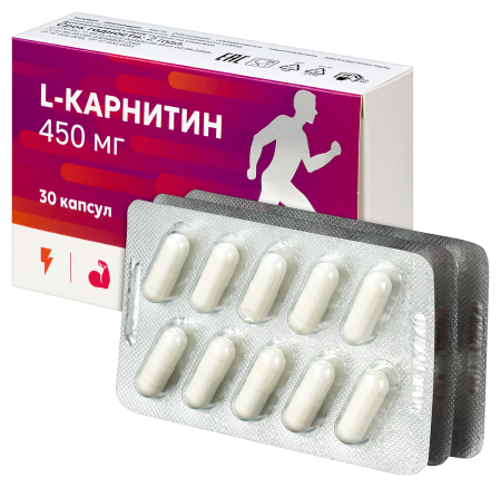 L-КАРНИТИН МИРРОЛЛА капс 450мг №30