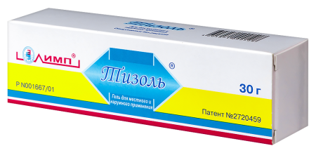 Тизоль гель д/местн. и наружн. прим. 30г