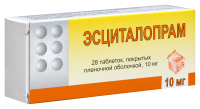 ЭСЦИТАЛОПРАМ таб 10мг N28  БФЗ