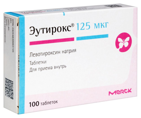 ЭУТИРОКС таб 125мкг N100