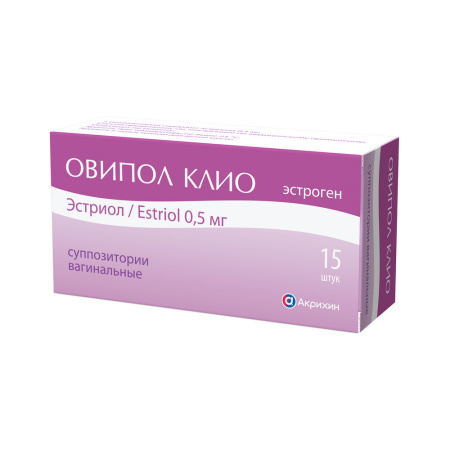 ОВИПОЛ КЛИО супп 0,5мг N15