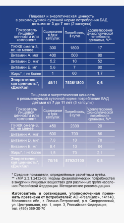 Рыбий жир капс. жев. детский кусалочка N90