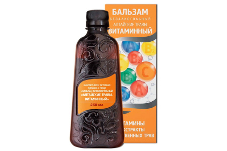 БАЛЬЗАМ АЛТАЙСКИЕ ТРАВЫ Витаминный (шиповник/рябина) 250мл