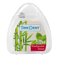 ТАЙМДЕНТ (Timedent) зубная нить Бамбуковая белая 50м