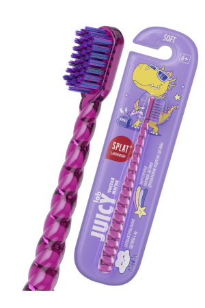 СПЛАТ JUICY LAB МАГИЯ ЕДИНОРОГА зубная щетка детская с ионами серебра clear прозрачная