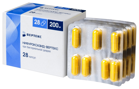 НИФУРОКСАЗИД-ВЕРТЕКС капс 200мг N28