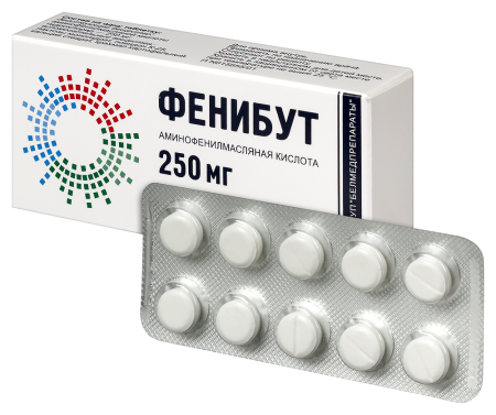 ФЕНИБУТ таб 250мг N10  Белмедпрепараты