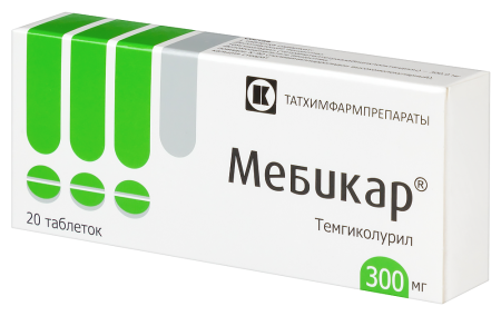 МЕБИКАР таб 300мг N20