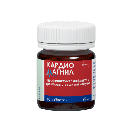 КАРДИОМАГНИЛ 75 МГ + 15,2 МГ N30 ТАБЛ П/ПЛЕН/ОБОЛОЧ