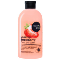 ORGANIC SHOP Пена для ванн creamy strawberry 500мл