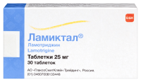 ЛАМИКТАЛ 25 МГ N30 ТАБЛ