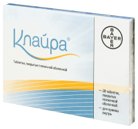 Клайра таб. п.п.о. 2мг+2мг/3мг+2мг 1мг 3мг N84 (N28х3)