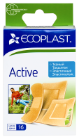 ПЛАСТЫРЬ ECOPLAST Набор Тканный Active №16