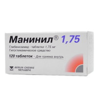 МАНИНИЛ таб 1,75мг N120 #