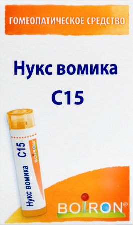 НУКС ВОМИКА C15 ГОМЕОПАТ МОНОКОМП ПРЕПАРАТ РАСТИТ ПРОИСХОЖД 4,0 ГРАНУЛЫ ГОМЕОПАТ
