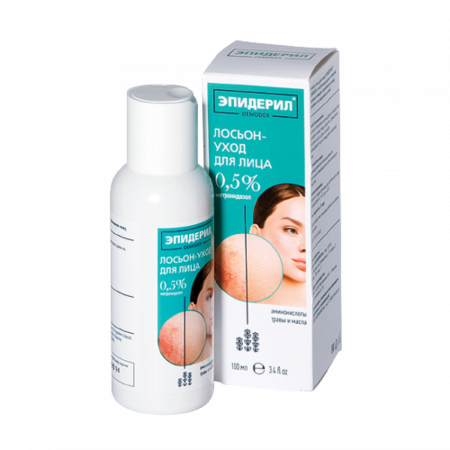 ЭПИДЕРИЛ DEMODEX Лосьон-уход для лица с метронидазолом и травами 100мл