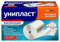 ПЛАСТЫРЬ УНИПЛАСТ катушка 10х500см (нетканный)