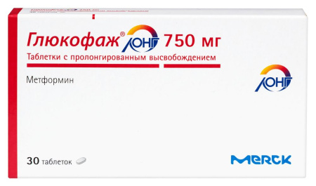 ГЛЮКОФАЖ ЛОНГ таб 750мг N30
