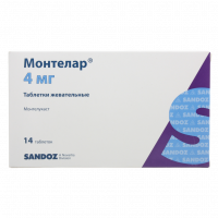 МОНТЕЛАР таб жев 4мг №14