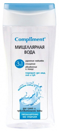 КОМПЛИМЕНТ Мицеллярная вода Энзимная гиалуроновая 3в1 500мл