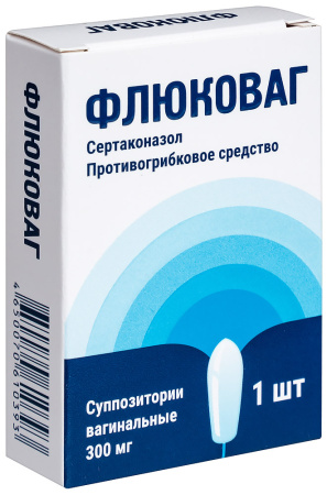 ФЛЮКОВАГ супп вагин 300 мг №1