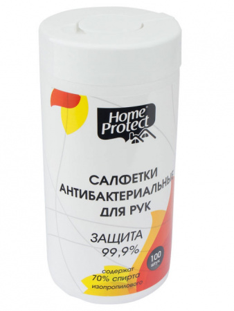 HOME PROTECT Салфетки для рук антибактериальные спиртовые N100