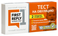 ТЕСТ-ПОЛОСКА НА ОПРЕДЕЛЕНИЕ ОВУЛЯЦИИ FIRST REPLY Первый ответ №10+2