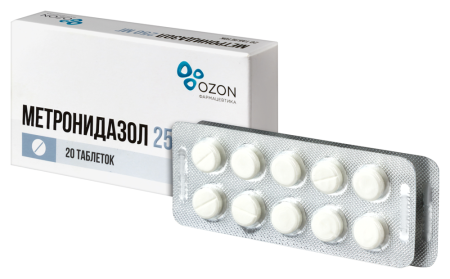 МЕТРОНИДАЗОЛ таб 250мг N20  ОЗОН