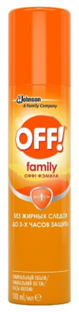 ОФФ FAMILY Аэрозоль от комаров 100мл