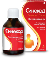 СИНЕКОД р-р д/пр. вн. 1.5мг/мл 200мл фл. №1 с мерн.колп.