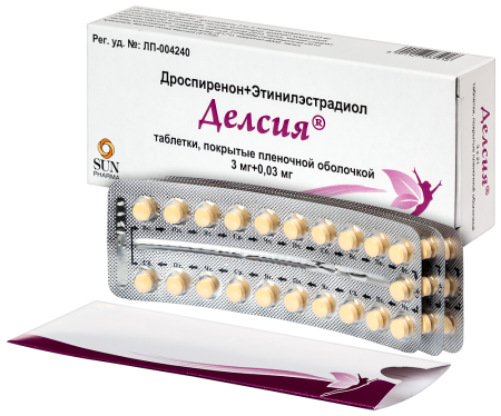 ДЕЛСИЯ таб 3мг + 0,03мг №63