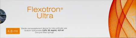 ФЛЕКСОТРОН УЛЬТРА имплант вязкоэластич. д/вн/суст инъекц 2,5% 25мг/мл №1