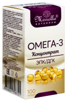 МИРРОЛЛА ОМЕГА 3 КОНЦЕНТРАТ МИРРОЛЛА N100 КАПС МАССОЙ 370МГ