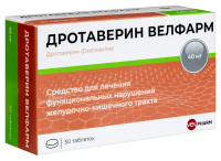 ДРОТАВЕРИН-ВЕЛФАРМ таб 40мг N50