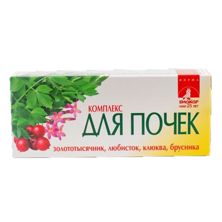 КОМПЛЕКС ДЛЯ ПОЧЕК БИОКОР драже массой 0,26г №40