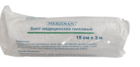 БИНТ МЕДИЦИНСКИЙ ГИПСОВЫЙ МАРКИ MERIDIAN 15СМX3М