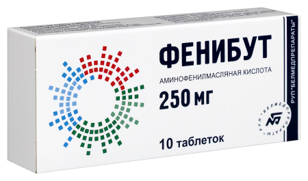 ФЕНИБУТ таб 250мг N10  Белмедпрепараты